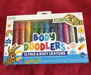Kit de pintura corporal multicolor Ooly 12 lápices de colores giratorios seguros para niños arte facial - Imagen 1 de 3