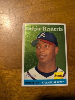2007 Topps Heritage #THC68 Edgar Renteria Chrome #/1958 - Image 1 of 2