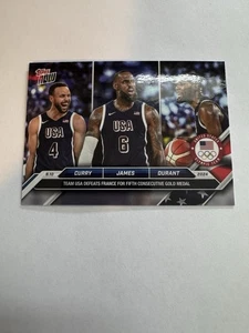2024 TOPPS NOW US OLYMPIC CURRY JAMES DURANT TEAM EE. UU. - Imagen 1 de 2