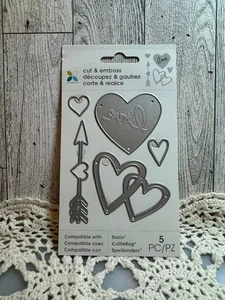 Momenta Craft Die "HEARTS AND LOVE" Papercrafting Cardmaking Scrapbooking NEW - Picture 1 of 2