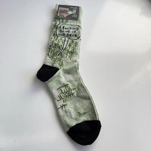 Blue Q lustige Neuheit Crew-Socken für Herren F ** King Love it out Here (Schuhgröße 7-12) - Bild 1 von 6