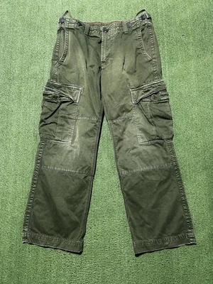 Pantalones de Carga Paracaidista de Combate Militar 33x30 De Colección Y2K GAP Para Hombres Pierna Ancha Foto 1 de 4