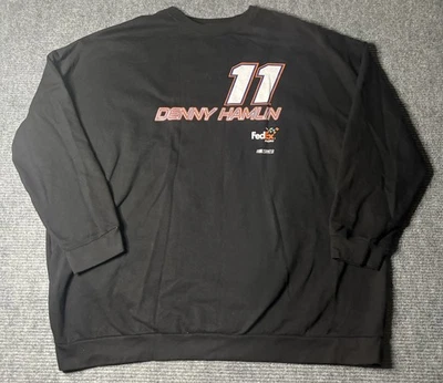 Suéter Denny Hamlin 6XL 6 X NASCAR FedEx Chase Auténtico Algodón Carreras Negro  Foto 1 de 4