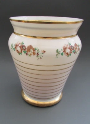 Vintage Large Vase Floral Gilded 19cm - Image 1 of 4