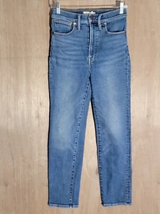 Madewell Jeans Mujer Talla 27 Recto El Perfecto Vintage Alto Denim Azul - Imagen 1 de 12