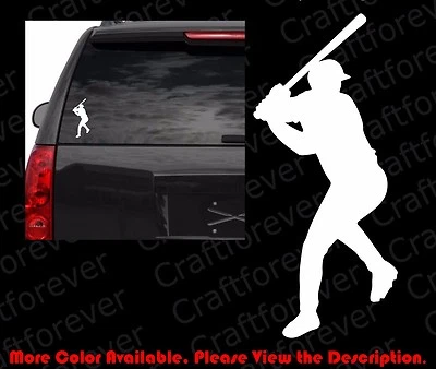 JUGADOR DE BÉISBOL SILUETA MLB Coche Ventana/Portátil/Vinilo Calcomanía Adhesiva SP024 Foto 1 de 4