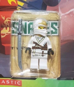 LEGO Minifigure Ninjago Rise of the Snakes White ninja Zane and Book - Picture 1 of 5