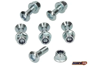 MINO Tornillos de Piñón Con Tuercas 6er Kit M8x28 Plata para Motocross Enduro - Imagen 1 de 1