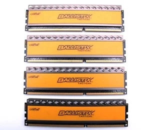 Crucial Ballistix Tactical _16GB (4x4GB) Ram _DDR3-1600_BLT4G3D1608DT1TX0 *USED* - Picture 1 of 4