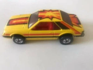 VINTAGE 1979 HOT WHEELS YELLOW FORD MUSTANG TURBO BLACKWALLS - Picture 1 of 6