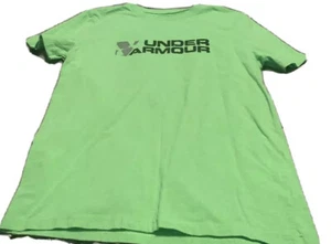 UNDER ARMOUR BOY'S NEON GREEN SS SHIRT. SIZE MEDIUM - Picture 1 of 4