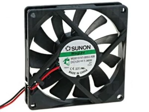 Ventilador Sunon 80x80x15mm ME80151V1-A99 DC 12V 3000 RPM 35dBA vaporizador 2 cordones - Imagen 1 de 1
