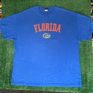 Vintage Y2K Florida Gators Shirt Champs Blue Retro College University Logo Tee - Picture 1 of 5