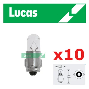 Lucas - 12v 2w BA7s - 281 - Bombilla Cacahuete - Panel, Calibre Smiths - LLB281 x10 - Imagen 1 de 1