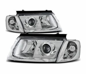 headlights for VW PASSAT B5 3B 1996 1997 1998 1999 2000 H7 H7 chrome LHD RHD - Picture 1 of 1
