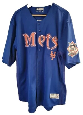 Camiseta De Colección New York Mets Santana True Fan Series Azul #57 Para Hombres XL 1995 Rara Foto 1 de 4