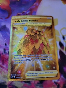 ⭐ POKEMON LEAFY CAMO PONCHO 214 - POKEMON SILVER TEMPEST - SECRET HOLO RARE - Bild 1 von 2