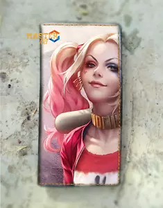 Harley Quinn long leather carved wallet,Comics leather wallet,DC Comics wallet - Picture 1 of 3