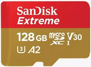 SanDisk Extreme | 128GB | Micro SD XC | UHS-I U3 A2 V30 Memory Card - Picture 1 of 9