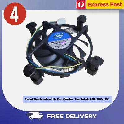 4 X Intel Heatsink with Fan Cooler  for Intel, LGA 1155 1156 - Image 1 of 3