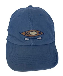 Life is Good Hat Cap Embroidered Kayak Blue Adjustable - Picture 1 of 11