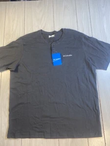 Columbia Landroamer Short Sleeve Henley II Gray Shirt Men's Large NWT! - Picture 1 of 8