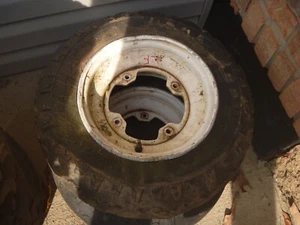 OEM 89-05 Kawasaki KSF250 KSF250A Mojave White Front Wheels Rims - Picture 1 of 1