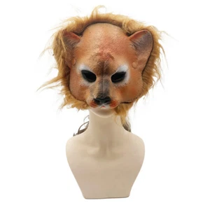 Cosplay Simba The King Lion Face Mask Halloween Animals Head Masquerade Masks - Picture 1 of 13