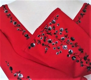 Top blusa Colleen Lopez NUOVO con etichette misto seta argento paillettes fiori donna S - Foto 1 di 12