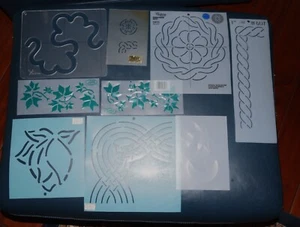 NEW, LOT OF 6 QUILT STENCILS and TEMPLATES, QUILTING BORDERS, Assorted - Picture 1 of 1