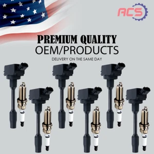 6X New OEM Ignition Coil + 6X Spark plug for 2018-2021 Lexus LS500 3.4L V6 UF849 - Picture 1 of 15