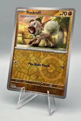 089/162 Rockruff - SV05 Temporal Forces - Reverse Holo NM Pokemon - Image 1 of 2