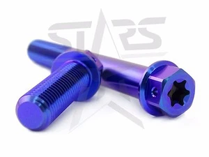 Screw Bolt Flange M8xP1.25x50 Forge Titanium 6AL4V GR5 Hex Torx Star Tistars x1 - Picture 1 of 12