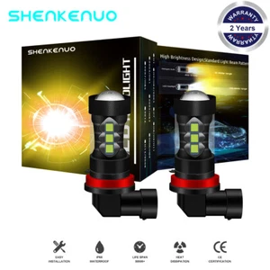 Lente proyector luz antiniebla 3000 k bombillas LED amarillas para Infiniti G37 2011-2013 H11 - Imagen 1 de 12