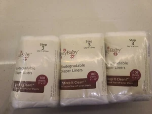 This product is a package of 100 tear-off diaper liner sheets made by CuteyBaby. - Picture 1 of 5