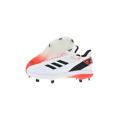 Chuteiras de beisebol masculinas Adidas ICON 7 Boost - Branco/preto/laranja - Imagem 1 de 3