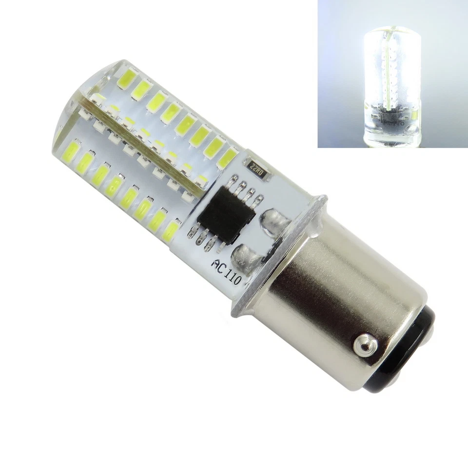 10x BA15D LED Bulb 110V 3W 64-3014 SMD Transparent Landscape Lamp #N - Image 1 of 1