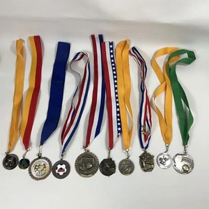 Vintage & andere Sportbesuchspreis Medaille & Pins gemischtes Set 10 - Bild 1 von 10
