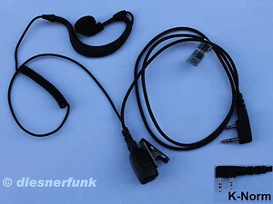 HEADSET SECURITY PY-29-KR für Wouxun PUXING BAOFENG MAAS TEAM Kenwood K-Stecker - Bild 1 von 1