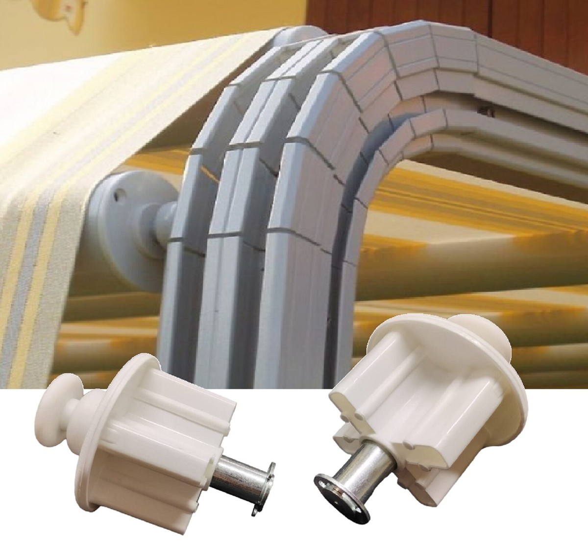 125 Ganci Per Tende Scorrevoli - Per Binari, Nanoplastica, Scorrevolezza Silenziosa