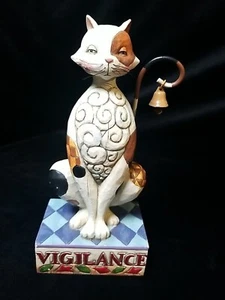 Jim Shore Heartwood Creek Vigilance - Cat Figurine V4006927 - Enesco 2006 - Picture 1 of 6