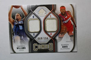 2009-10 SP Game Used Combo Materials Deron Williams Baron Davis  - Picture 1 of 2