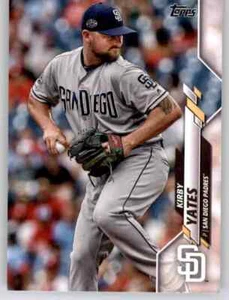 2020 Topps Series 1 Kirby Yates Base Card MLB PWE Set Break Padres #25 - Picture 1 of 2