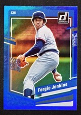 2023 Donruss Baseball Base Holo Blue #217 Fergie Jenkins - Chicago Cubs