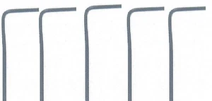 Inbus-Sechskantschlüssel 5 Stck. 0,050/,05 Brücke Sattel höhenverstellbar - Fender hergestellt in den USA Strat/Tele - Bild 1 von 2