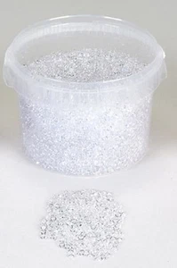 629159 gotas de lluvia acrílicas decoración dispersa cubo decorativo transparente 2,5 litros NUEVO - Imagen 1 de 1