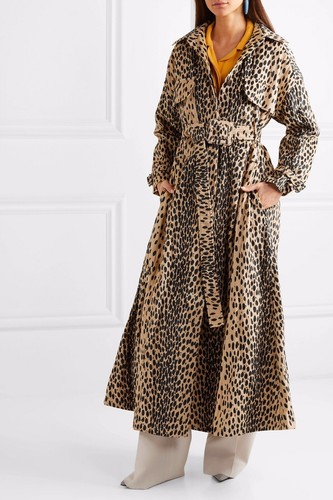 Trench Jacquemus La Collectionne Il cappotto Thika stampa leopardata 38 FR