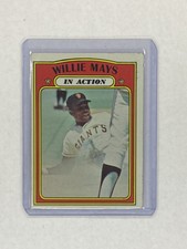 1972 Topps Baseball Willie Mays San Francisco Giants In Action Card #50