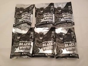 Lot of 6 DC Collectibles Batman Black And White Series 3 Blind Bag Mini Figures - Picture 1 of 3