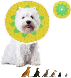 Waterproof Dog Cone, Adjustable Pet Recovery Collar for Dogs and Cats XXL - Picture 1 of 6
